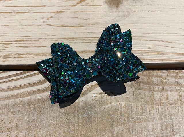 Mermaid Dreams Small Glitter Bow-